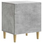 vidaXL Nočný stolík 2 pcs Betónovo sivá 43 x 34,5 x 50 cm – Obrázok 3