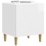vidaXL Nočný stolík Biela s vysokým leskom 43 x 34,5 x 50 cm – Obrázok 2