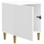 vidaXL Nočný stolík Biela s vysokým leskom 43 x 34,5 x 50 cm – Obrázok 3