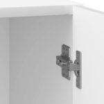 vidaXL Nočný stolík Biela s vysokým leskom 43 x 34,5 x 50 cm – Obrázok 8