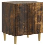 vidaXL Nočný stolík Dymový dub 43 x 34,5 x 50 cm Kompozitné drevo