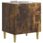 vidaXL Nočný stolík Dymový dub 43 x 34,5 x 50 cm Kompozitné drevo – Obrázok 2