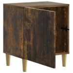 vidaXL Nočný stolík Dymový dub 43 x 34,5 x 50 cm Kompozitné drevo – Obrázok 3