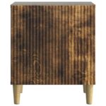 vidaXL Nočný stolík Dymový dub 43 x 34,5 x 50 cm Kompozitné drevo – Obrázok 4