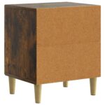 vidaXL Nočný stolík Dymový dub 43 x 34,5 x 50 cm Kompozitné drevo – Obrázok 6