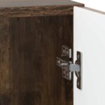 vidaXL Nočný stolík Dymový dub 43 x 34,5 x 50 cm Kompozitné drevo – Obrázok 8