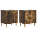 vidaXL Nočný stolík 2 pcs Dymový dub 43 x 34,5 x 50 cm