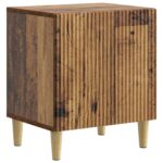 vidaXL Nočný stolík 2 pcs Staré drevo 43 x 34,5 x 50 cm – Obrázok 3