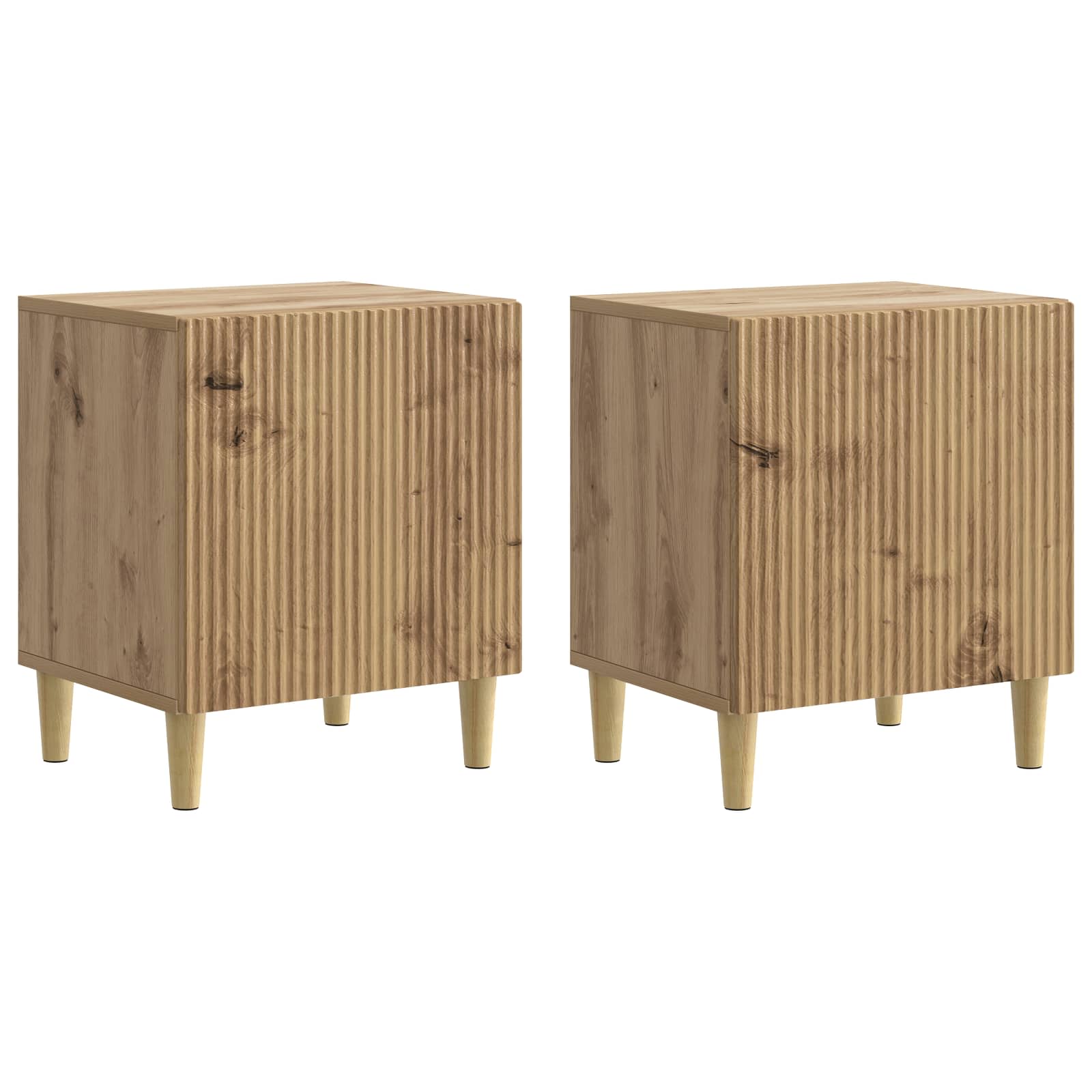 894584_1.jpg vidaXL Nočný stolík 2 pcs Dub artisan 43 x 34,5 x 50 cm – Obrázok 1