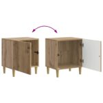 vidaXL Nočný stolík 2 pcs Dub artisan 43 x 34,5 x 50 cm – Obrázok 10