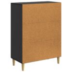 vidaXL Servírovacia skriňa Čierna 66 x 34,5 x 90 cm Kompozitné drevo – Obrázok 8