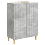 vidaXL Servírovacia skriňa Betónovo sivá 66 x 34,5 x 90 cm – Obrázok 3