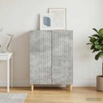 vidaXL Servírovacia skriňa Betónovo sivá 66 x 34,5 x 90 cm – Obrázok 4
