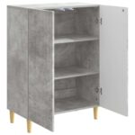 vidaXL Servírovacia skriňa Betónovo sivá 66 x 34,5 x 90 cm – Obrázok 5