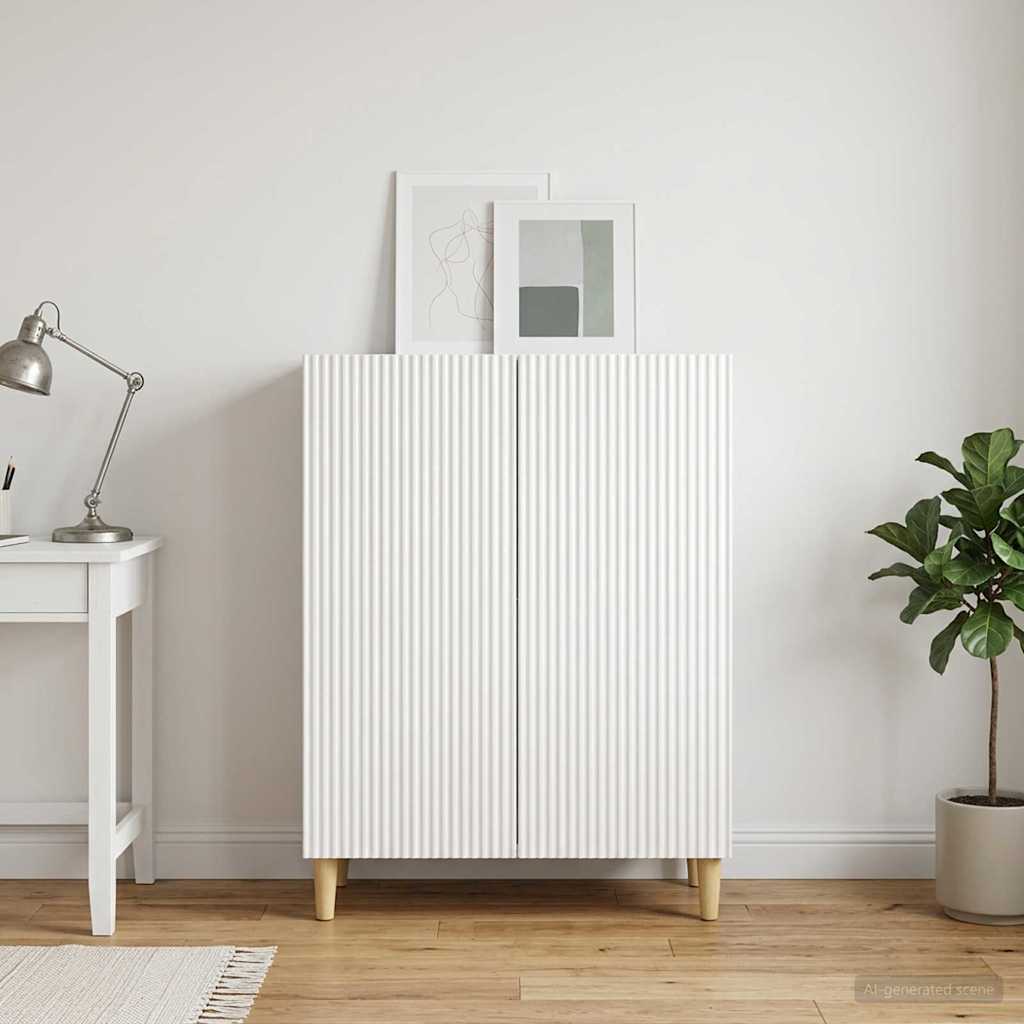 894589_1.jpg vidaXL Servírovacia skriňa Biela s vysokým leskom 66 x 34,5 x 90 cm – Obrázok 1