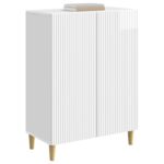vidaXL Servírovacia skriňa Biela s vysokým leskom 66 x 34,5 x 90 cm – Obrázok 3