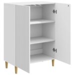 vidaXL Servírovacia skriňa Biela s vysokým leskom 66 x 34,5 x 90 cm – Obrázok 5