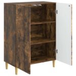 vidaXL Servírovacia skriňa Dymový dub 66 x 34,5 x 90 cm – Obrázok 5