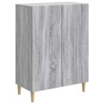 vidaXL Servírovacia skriňa Sivá sonoma 66 x 34,5 x 90 cm – Obrázok 2