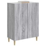 vidaXL Servírovacia skriňa Sivá sonoma 66 x 34,5 x 90 cm – Obrázok 3