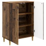 vidaXL Servírovacia skriňa Staré drevo 66 x 34,5 x 90 cm – Obrázok 5