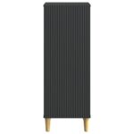 vidaXL Servírovacia skriňa Čierna 33 x 34,5 x 90 cm Kompozitné drevo – Obrázok 6