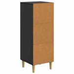 vidaXL Servírovacia skriňa Čierna 33 x 34,5 x 90 cm Kompozitné drevo – Obrázok 8