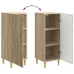 vidaXL Servírovacia skriňa Dub sonoma 33 x 34,5 x 90 cm – Obrázok 11