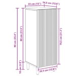 vidaXL Servírovacia skriňa Dub sonoma 33 x 34,5 x 90 cm – Obrázok 13