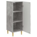 vidaXL Servírovacia skriňa Betónovo sivá 33 x 34,5 x 90 cm – Obrázok 5