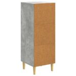 vidaXL Servírovacia skriňa Betónovo sivá 33 x 34,5 x 90 cm – Obrázok 8