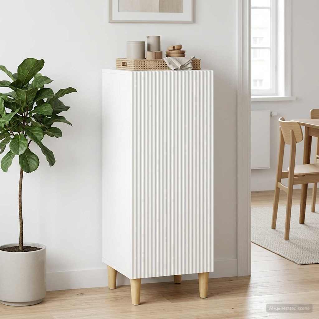 894599_1.jpg vidaXL Servírovacia skriňa Biela s vysokým leskom 33 x 34,5 x 90 cm – Obrázok 1
