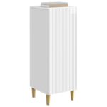 vidaXL Servírovacia skriňa Biela s vysokým leskom 33 x 34,5 x 90 cm – Obrázok 3