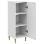 vidaXL Servírovacia skriňa Biela s vysokým leskom 33 x 34,5 x 90 cm – Obrázok 5