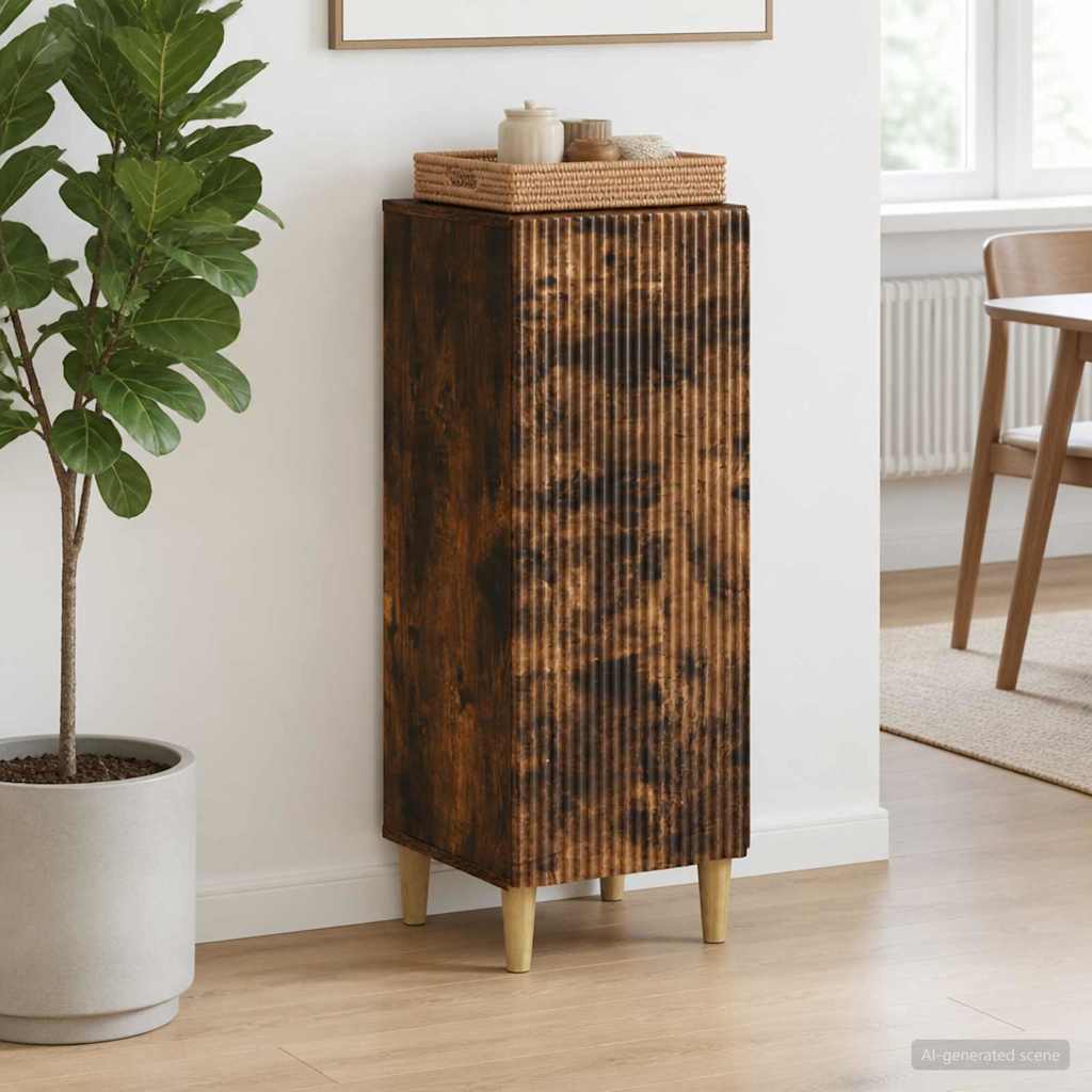 894600_1.jpg vidaXL Servírovacia skriňa Dymový dub 33 x 34,5 x 90 cm – Obrázok 1