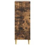 vidaXL Servírovacia skriňa Dymový dub 33 x 34,5 x 90 cm – Obrázok 6