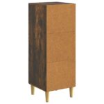 vidaXL Servírovacia skriňa Dymový dub 33 x 34,5 x 90 cm – Obrázok 8