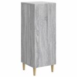vidaXL Servírovacia skriňa Sivá sonoma 33 x 34,5 x 90 cm – Obrázok 2