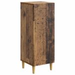 vidaXL Servírovacia skriňa Staré drevo 33 x 34,5 x 90 cm – Obrázok 2