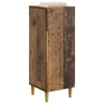 vidaXL Servírovacia skriňa Staré drevo 33 x 34,5 x 90 cm – Obrázok 3