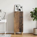 vidaXL Servírovacia skriňa Staré drevo 33 x 34,5 x 90 cm – Obrázok 4