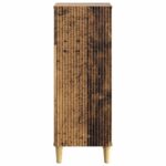vidaXL Servírovacia skriňa Staré drevo 33 x 34,5 x 90 cm – Obrázok 6