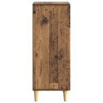 vidaXL Servírovacia skriňa Staré drevo 33 x 34,5 x 90 cm – Obrázok 7