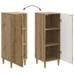 vidaXL Servírovacia skriňa Dub artisan 33 x 34,5 x 90 cm – Obrázok 11