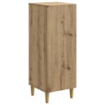 vidaXL Servírovacia skriňa Dub artisan 33 x 34,5 x 90 cm – Obrázok 2