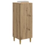 vidaXL Servírovacia skriňa Dub artisan 33 x 34,5 x 90 cm – Obrázok 3