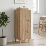 vidaXL Servírovacia skriňa Dub artisan 33 x 34,5 x 90 cm – Obrázok 4