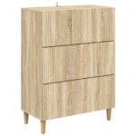vidaXL Zásuvkový kabinet Dub sonoma 66 x 34,5 x 90 cm Kompozitné drevo