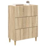 vidaXL Zásuvkový kabinet Dub sonoma 66 x 34,5 x 90 cm Kompozitné drevo – Obrázok 2