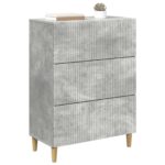 vidaXL Zásuvkový kabinet Betónovo sivá 66 x 34,5 x 90 cm – Obrázok 2